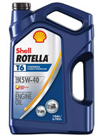 Shell Rotella T6 synthetic oil
