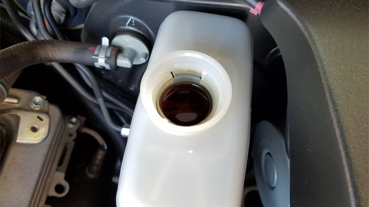 bad brake fluid