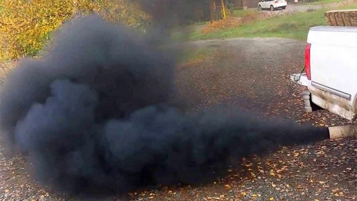 black smoke from exhaust