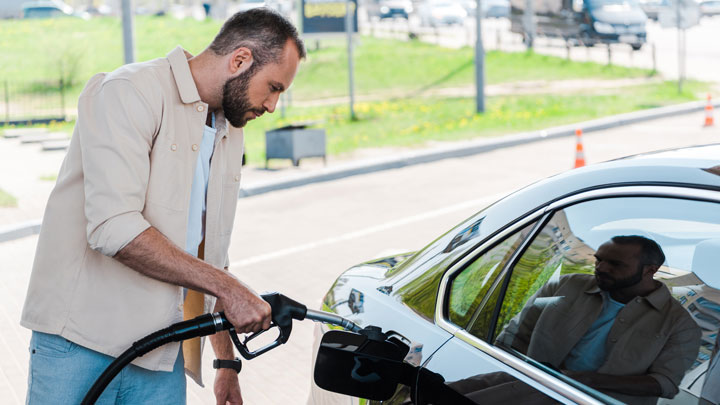 gasoline in a diesel engine