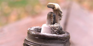 ash fouled spark plug