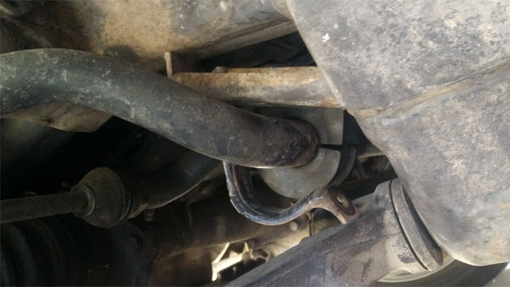 bad sway bar bracket