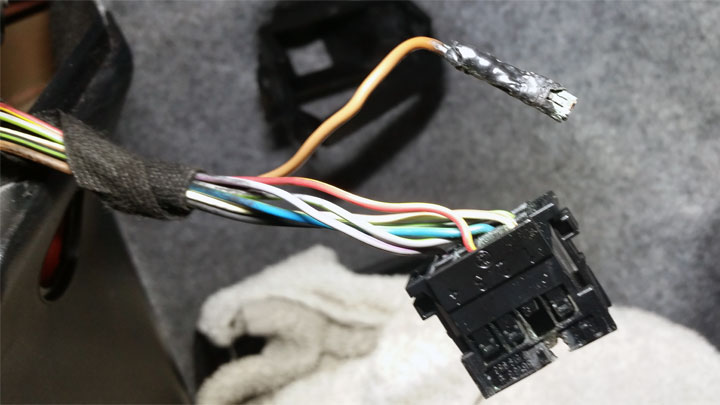 damaged wiring