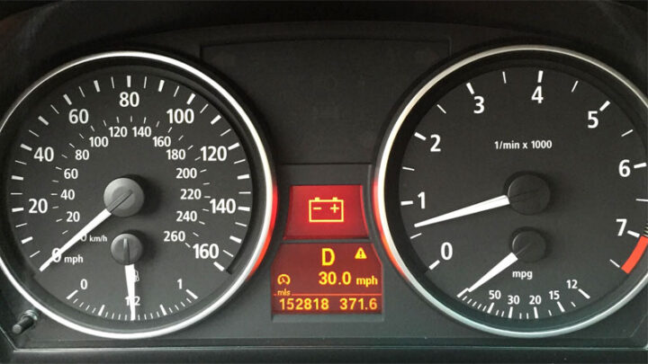 battery warning light
