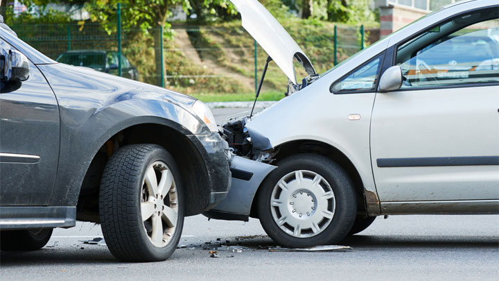 car crash on street