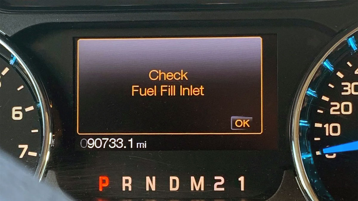 What Does “Check Fuel Fill Inlet” Mean? (and How to Fix)