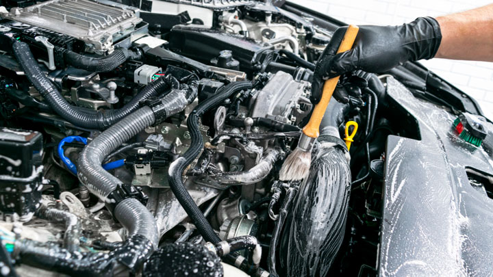 clean engine bay