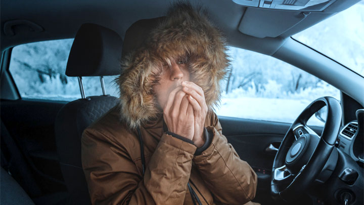 frío dentro del coche