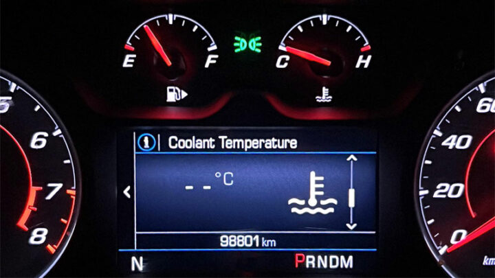coolant temperature stuck