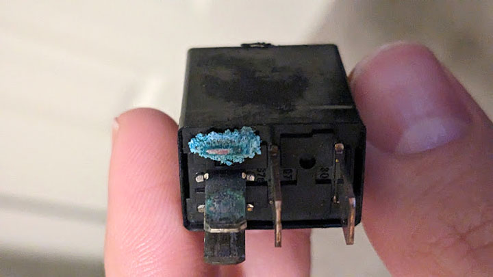 corroded headlight relay