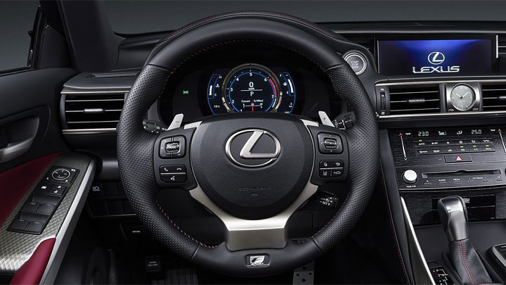 leather steering wheel