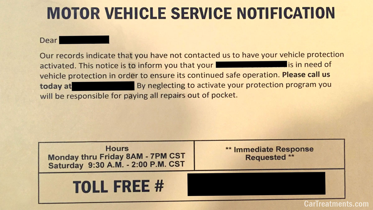 Received a Motor Vehicle Service Notification? (Don’t Get Scammed!)