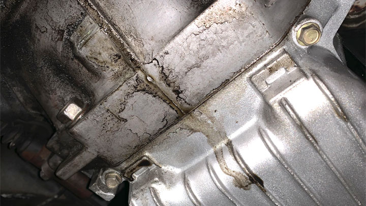 oil leak underbody