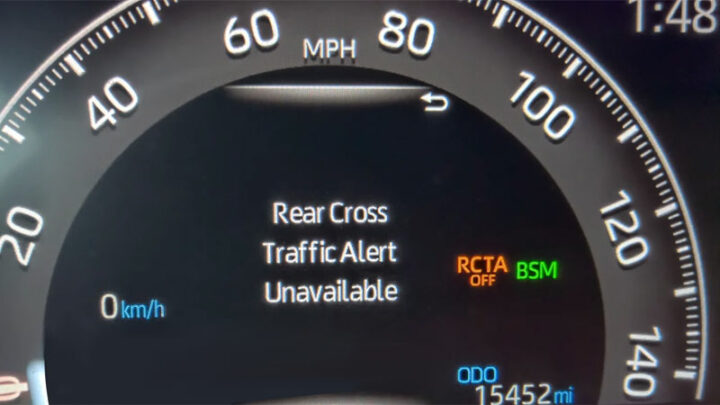 rear cross traffic alert unavailable
