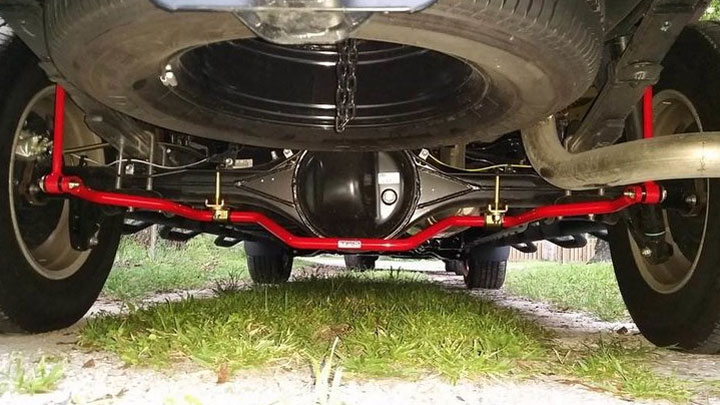 rear sway bar on a truck