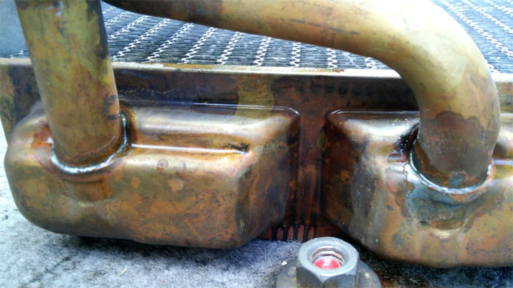 rusted heater core