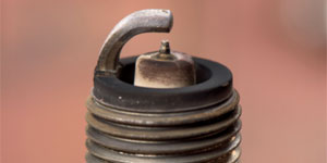 sooted spark plug condition