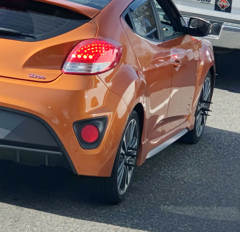 spiked lug nuts on hyundai