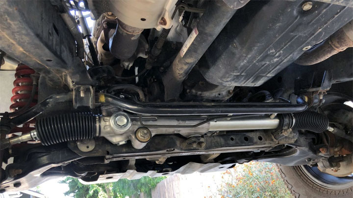 steering rack leak